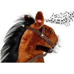 Hojdací koník Pony 74 cm - tmavo-hnedý